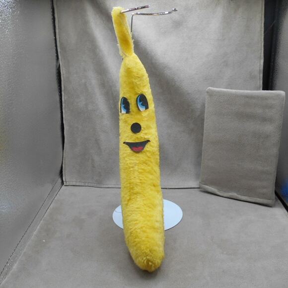Vintage 1989 Shalom Toy Co Plush Banana Happy Face 12" - Picture 2 of 8